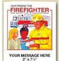 Our Friend the Firefighter Stock Design 8-Page Coloring Book